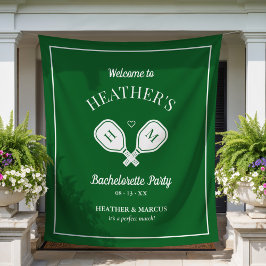 Laatste schommel Pickleball Bachelorette Wandkleed