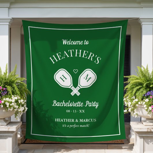 Laatste schommel Pickleball Bachelorette Wandkleed