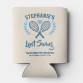 Laatste schommel Tennis Country Club Bachelorette Blikjeskoeler (Achterkant)