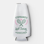 Laatste schommel Tennis Country Club Bachelorette Flesjeskoeler (Voorkant)