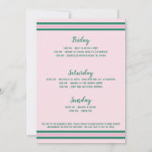 Laatste schommel Tennis Country Club Bachelorette Kaart (Achterkant)