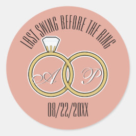 Laatste schommel voor de Ring Bachelorette Dusty R Ronde Sticker