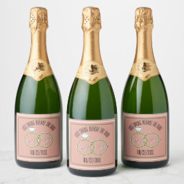 Laatste schommel voor de Ring Bachelorette Dusty R Sparkling Wijnetiket