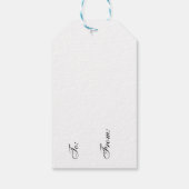 Laatste schommel Voor de Ring Bruiloft Pickleball Cadeaulabel (Achterkant)