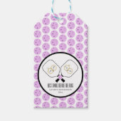 Laatste schommel Voor de Ring Bruiloft Pickleball Cadeaulabel (Voorkant)