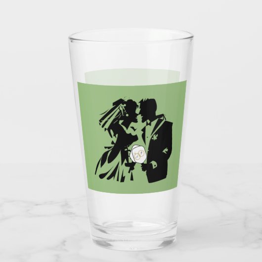 Laatste schommel Voor de Ring Bruiloft Pickleball  Glas (Achterkant)