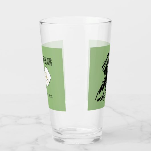 Laatste schommel Voor de Ring Bruiloft Pickleball  Glas (Links)