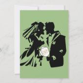 Laatste schommel Voor de Ring Bruiloft Pickleball  Kaart (Achterkant)