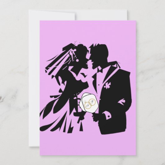 Laatste schommel Voor de Ring Bruiloft Pickleball Kaart (Achterkant)