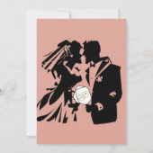 Laatste schommel Voor de Ring Bruiloft Pickleball  Kaart (Achterkant)