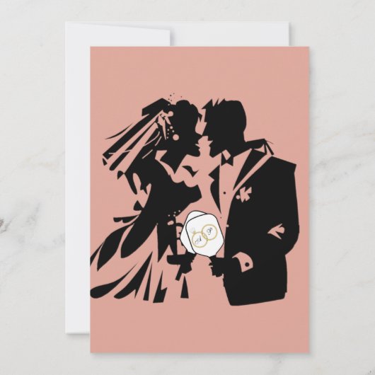 Laatste schommel Voor de Ring Bruiloft Pickleball Kaart (Achterkant)