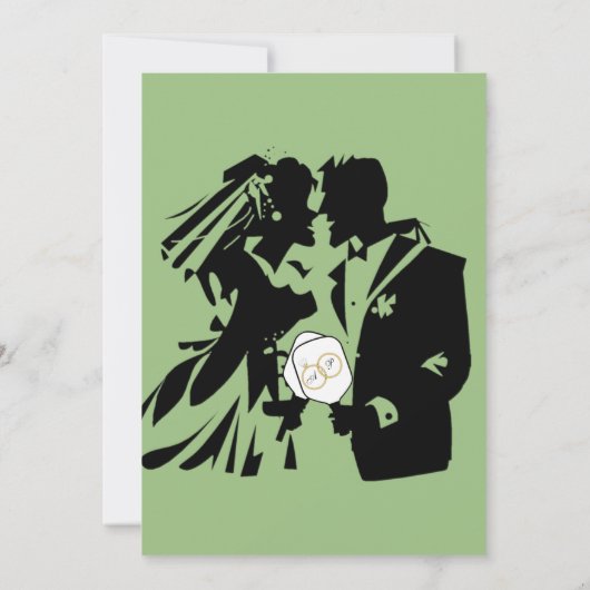 Laatste schommel Voor de Ring Bruiloft Pickleball  Kaart (Achterkant)