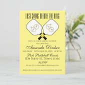 Laatste schommel voor de Ring Bruiloft Pickleball  Kaart (Staand voorkant)