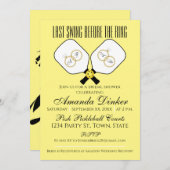 Laatste schommel voor de Ring Bruiloft Pickleball  Kaart (Voorkant / Achterkant)