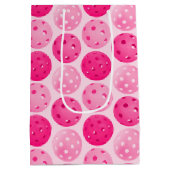 Laatste schommel Voor de Ring Bruiloft Pickleball Medium Cadeauzakje (Achterkant)