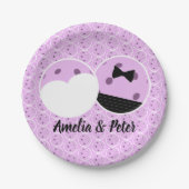 Laatste schommel Voor de Ring Bruiloft Pickleball Papieren Bordje (Voorkant)