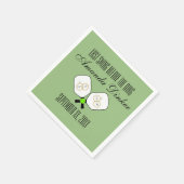 Laatste schommel Voor de Ring Bruiloft Pickleball Servet (Hoek)