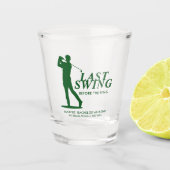 Laatste schommel voor de Ring Golf Bachelor Shot Glas (Voorkant)