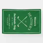 Laatste schommel voor de Ring Golf Bachelorette Spandoek (Horizontaal)