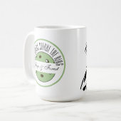 Laatste schommel Voor de Ring Pickleball Bruiloft  Koffiemok (Voorkant links)