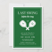 Laatste schommel voor de Ring Pickleball Kaart (Voorkant)