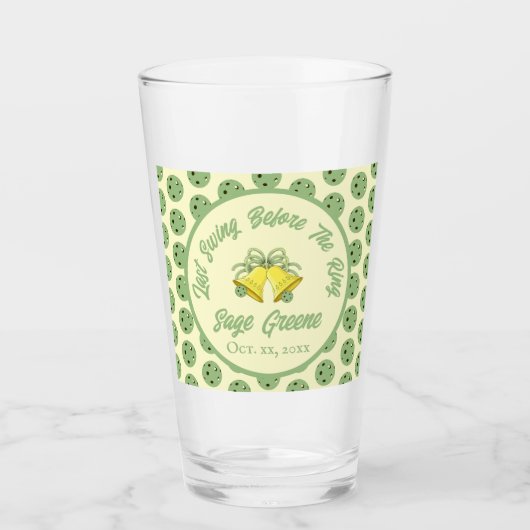 Laatste schommel Voor De Ring Sage & Cream Pickleb Glas (Voorkant)