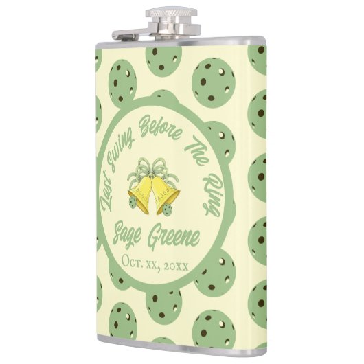 Laatste schommel Voor De Ring Sage & Cream Pickleb Heupfles (Links)