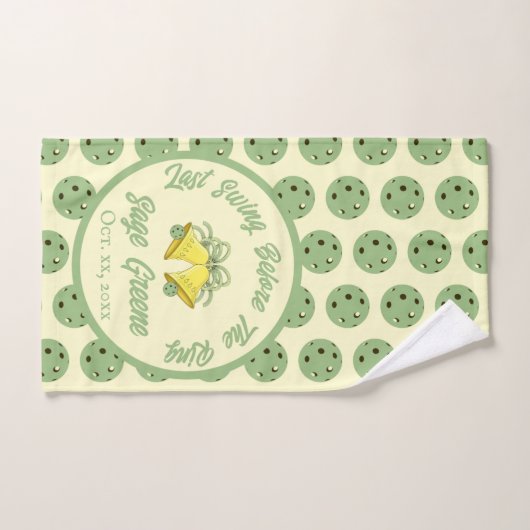 Laatste schommel voor de Ring Sage en Cream bruilo Handdoek (Handdoek)