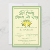 Laatste schommel voor de Ring Sage en Cream bruilo Kaart (Voorkant)