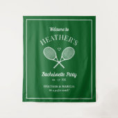 Laatste schommel voor de Ring Tennis Bachelorette Wandkleed (Voorkant)