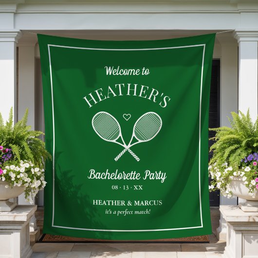 Laatste schommel voor de Ring Tennis Bachelorette Wandkleed