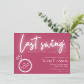 Laatste schommeling vóór het ringende vrijgezellen kaart (Staand voorkant)