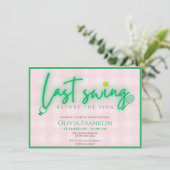 Laatste schommeling vóór het ringende vrijgezellen kaart (Staand voorkant)