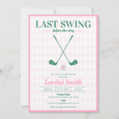 Laatste schommeling voor het Vrijgezellenfeest Rin Kaart (Voorkant)