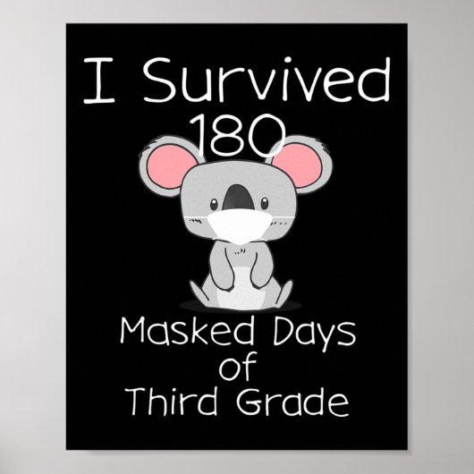 Laatste schooldag 180 gemaskerde dagen van de derd poster (Voorkant)