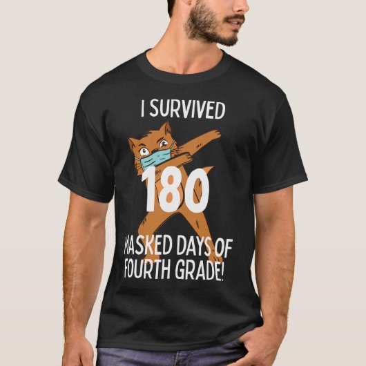Laatste schooldag 180 gemaskerde dagen van de vier t-shirt (Voorkant)
