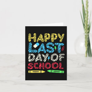Laatste Schooldag 2024 Afgestudeerde Student Leraa Kaart