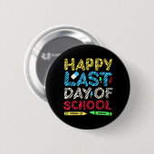 Laatste Schooldag 2024 Afstuderende Student Leraar Ronde Button 5,7 Cm (Voorkant /achterkant)