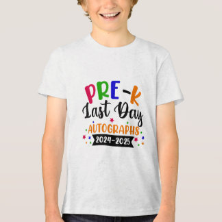 Laatste schooldag 2025 Autograph Pre K Gradu Tri-Blend Shirt