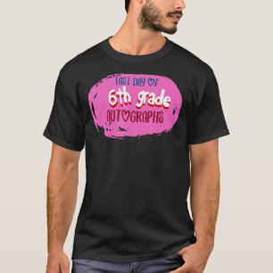Laatste schooldag 6e klas handtekening Elementair T-shirt