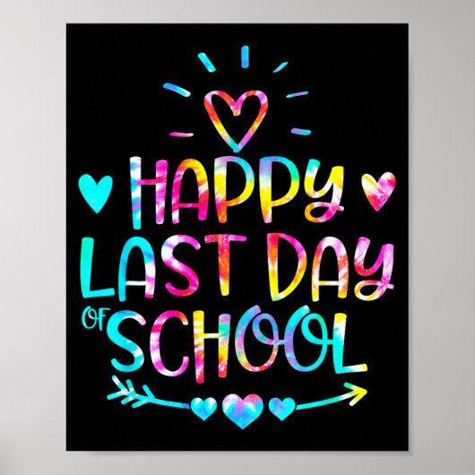 Laatste Schooldag Afstudeer Docent Student Das Poster (Voorkant)