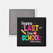 Laatste Schooldag Afstuderen Docent Student Magneet (Voorkant / Achterkant)