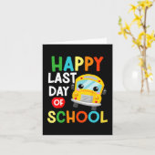 Laatste Schooldag Buschauffeur Leraar Studenten Ki Kaart (Gele Bloem)