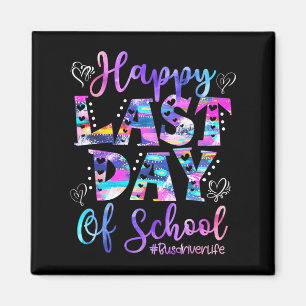 Laatste Schooldag Buschauffeur Leven Zomer Grappig Magneet