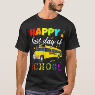 Laatste schooldag Buschauffeur Vrijgesteld Student T-shirt