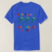 Laatste schooldag Dansend skelet Leuke ontwerp T-shirt (Design voorkant)