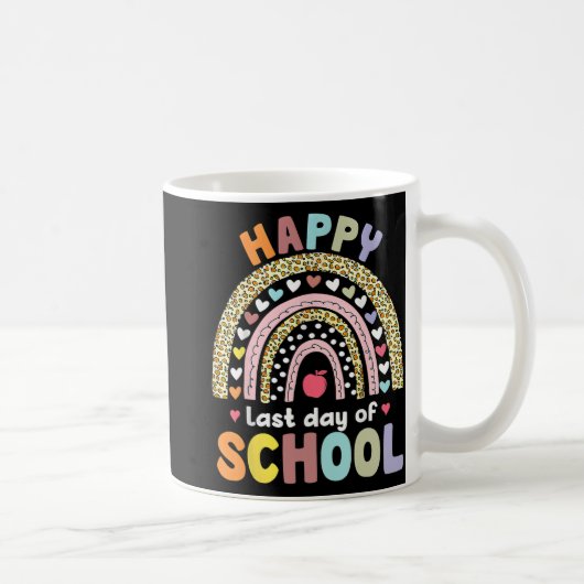Laatste Schooldag Docent Student Afstuderen Regen Koffiemok (Rechts)