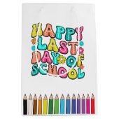 Laatste Schooldag Gelukkig Medium Cadeauzakje (Voorkant)