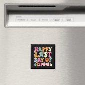 Laatste Schooldag Groovy Leraar Student Afstuderen Magneet (Insitu (Vaatwasser))