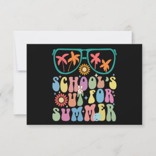 Laatste Schooldag Groovy School Is Uit Voor De Zom Bedankkaart